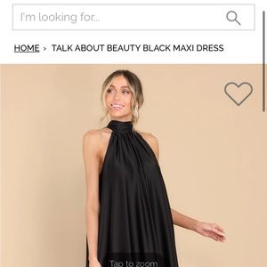 red dress boutique Talk About Beauty Black Maxi Dress